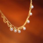 Buddha Stones Vintage 14K Gold Plated Pearl Bead Healing Multilayer Necklace Pendant Necklaces & Pendants BS 2