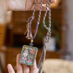 Buddha Stones Tibetan Zakiram Goddess of Wealth Past And Present Ghau Prayer Box Necklace Pendant Necklaces & Pendants BS 4
