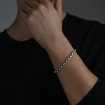 Buddha Stones 925 Sterling Silver Om Mani Padme Hum Carved Design Creativity Metal Bracelet Bracelet BS 12