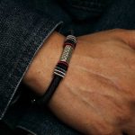 Buddha Stones 925 Sterling Silver Om Mani Padme Hum Peace Red String Bracelet Bracelet BS 11