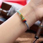 Buddha Stones Colorful Rope Eight Thread Peace Knot Luck Handmade Bracelet Bracelet BS 6