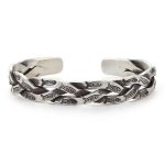 Buddha Stones Koi Fish Twisted Design Luck Wealth Cuff Bracelet Bangle Bracelet Bangle BS 3