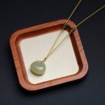 Buddha Stones Natural Hetian Jade Small Bag Pattern Prosperity String Necklace Pendant Necklaces & Pendants BS 4