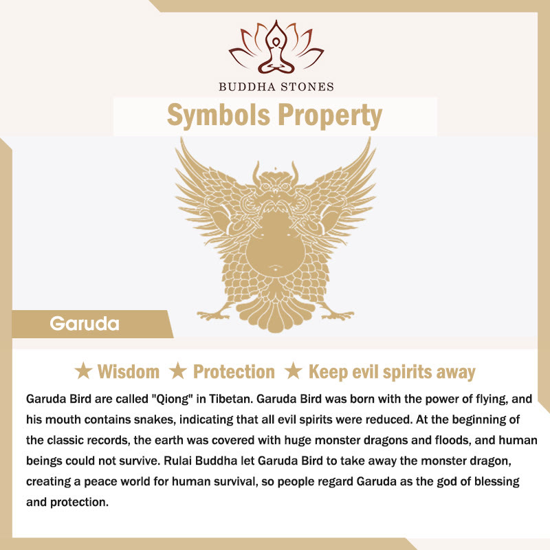 Buddha Stones Tibet Garuda Bird Alloy Keep Evil Spirits Away Home Decoration Decorations BS 1