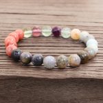 108 Mala Beads Fluorite Black Glitter Stone Protection Tassel Bracelet (Extra 30% Off | USE CODE: FS30) Mala Bracelet BS 10