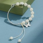 Buddha Stones Bodhi Seed Butterfly Lotus Luck Wealth Bracelet Bangle Bracelet BS 2