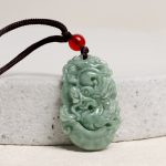 Buddha Stones Natural Jade 12 Chinese Zodiac Prosperity Necklace Pendant Necklaces & Pendants BS 1