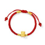 Buddha Stones 999 Sterling Silver Year of the Dragon Copper Coin Fortune Dragon Fu Character Luck Handcrafted Red String Braided Bracelet (Extra 30% Off | USE CODE: FS30) Bracelet BS Ruyi Lock Fortune Dragon(Wrist Circumference 14-21cm)