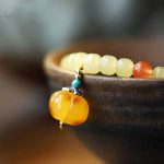 Natural Hetian Jade Pumpkin Amber Red Agate Crystal Prosperity Bracelet Bracelet BS 2
