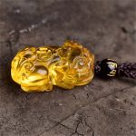 Buddha Stones FengShui Citrine PiXiu Wealth Necklace Pendant Necklaces & Pendants BS 4