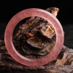 Buddha Stones Natural Strawberry Quartz Love Healing Bracelet Bangle Bracelet BS 4