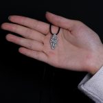 Buddha Stones Tibetan 925 Sterling Silver Om Mani Padme Hum Dorje Vajra Engraved Strength Necklace Pendant Necklaces & Pendants BS 13