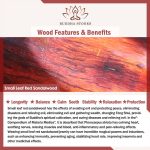 Buddha Stones Tibetan Small Leaf Red Sandalwood Relaxation Bracelet Bracelet BS 7