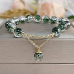 Buddha Stones Green Phantom Crystal Confidence Charm Bracelet Bracelet BS Green Phantom(Self-acceptance♥Confidence)