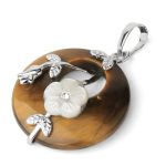 Buddha Stones Various Crystal Amethyst Green Aventurine Flower Healing Necklace Pendant Necklaces & Pendants BS Tiger Eye