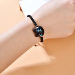 Buddha Stones Ebony Wood Cat Head Pattern Peace King Kong Knot Braided Bracelet Bracelet BS 14