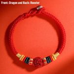 Buddha Stones Year of the Dragon 925 Sterling Silver Chinese Zodiac Cinnabar Auspicious Matches Blessing Bracelet (Extra 30% Off | USE CODE: FS30) Bracelet BS 1