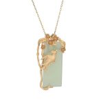 Buddha Stones Natural Green Aventurine Balance Necklace Pendant Necklaces & Pendants BS Green Aventurine