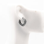 Buddha Stones Viking Hoop Titanium Steel Balance Earrings Earrings BS 3