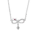Buddha Stones 999 Sterling Silver Year Of The Dragon Endless Knot Tail Charm Protection Necklace Pendant Necklaces & Pendants BS 5