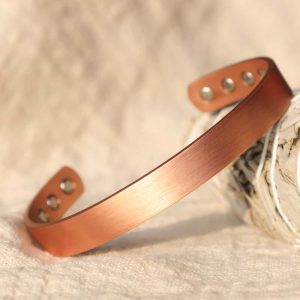 Buddha Stones Vintage Pattern Magnetic Copper Adjustable Cuff Bracelet Bangle Bracelet Bangle BS main