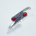 Buddha Stones Zircon Water Drop Pattern Healing Cuff Bracelet Bangle Bracelet Bangle BS 8