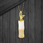 Buddha Stones 925 Sterling Silver Hetian White Jade Bamboo Happiness Necklace Pendant Necklaces & Pendants BS 8