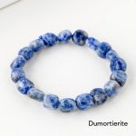 Natural Irregular Shape Crystal Stone Spiritual Awareness Bracelet Bracelet BS Dumortierite