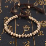 Buddha Stones Tibetan Handmade Copper Bead Luck String Bracelet Bracelet BS 9