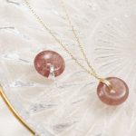 Buddha Stones 925 Sterling Silver Strawberry Quartz Healing Positive Necklace Necklaces & Pendants BS 11