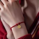 Buddha Stones Handmade Eight Thread Peace Knot Fu Character Charm Luck Happiness Red Rope Bracelet Bracelet BS 3
