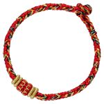 Buddha Stones Tibet Handmade Chinese Zodiac Natal Buddha Luck Strength Braided String Bracelet Bracelet BS 11