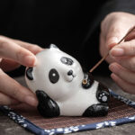Lovely Cat Panda Ceramic Blessing Incense Burner Decoration Incense Burner BS 17