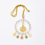 Buddha Stones Lucky Koi Fish Five God Of Wealth Prosperity Hanging Decoration Hanging Decoration BS 6