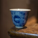 Buddha Stones Jingdezhen Blue and White Porcelain Hand Painted Lotus Plum Blossom Ceramic Teacup Kung Fu Tea Cups Cup BS Plum Blossom 7cm*8cm*100ml