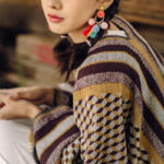 Buddha Stones Tibetan Shawl Classic Pattern Winter Cozy Warm Travel Scarf Wrap Tibetan Shawl BS 14