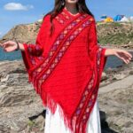 Buddha Stones Tibetan Colorful Striped Rhombus Pattern Shawl Tassels Pullover Winter Cozy Travel Scarf Wrap Tibetan Shawl BS 13