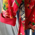 Buddha Stones Ethnic Red Flower Peony Frog-Button Cotton Linen Long Sleeve Shirt Jacket With Pockets 13