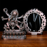 Buddha Stones Tibet Mahakala Bodhisattva Figurine Compassion Copper Statue Decoration Decorations BS 9