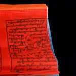 Buddha Stones Tibetan 5 Colors Windhorse Scriptures Auspicious Outdoor Prayer Flag TIBETAN PRAYER FLAGS buddhastoneshop 2