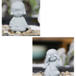 Buddha Stones Meditation Prayer Monk Buddha Statue Serenity Home Decoration Decorations BS 19