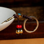 Buddha Stones  Mahasthamaprapta Bodhisattva Buddha Blessing Keychain Key Chain BS 5