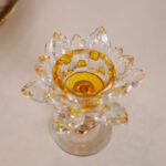 Buddha Stones Tibetan Lotus Candlestick Ornament Decoration BS 8