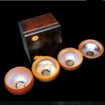 Buddha Stones Gold Spot Pattern Chinese Jianzhan Ceramic Teacup Kung Fu Tea Cup Bowl With Gift Box Jian Zhan Tea Cup BS 10