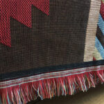 Buddha Stones Tibetan Geometric Hand-Dyed Craftsman Blanket Blanket BS 5