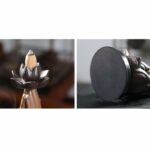 Buddha Stones Buddha Avalokitesvara Chenrezig Ksitigarbha Ceramic Lotus Blessing Backflow Incense Burner Incense Burner BS 15