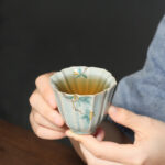 Buddha Stones Loquat Dogwood Hawthorn Morning Glory Ceramic Teacup Kung Fu Tea Cup Cup BS Loquat 7cm*5.7cm*75ml