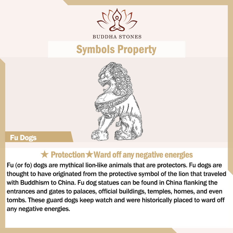 Buddha Stones Handmade Lion Fu Foo Dogs Iron Powder Rust Cast Resin Statue Ward Off Evil Protection Home Decoration Decorations BS 1