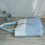 Buddha Stones Pear Flower Plum Peach Blossom Bamboo Embroidery Canvas Large Capacity Shoulder Bag Tote Bag Bag BS 17