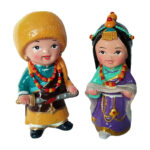 Buddha Stones Hand Painted Tibetan Figures Creative Home Office Car Decoration Ornament Desk Decoration BS 16